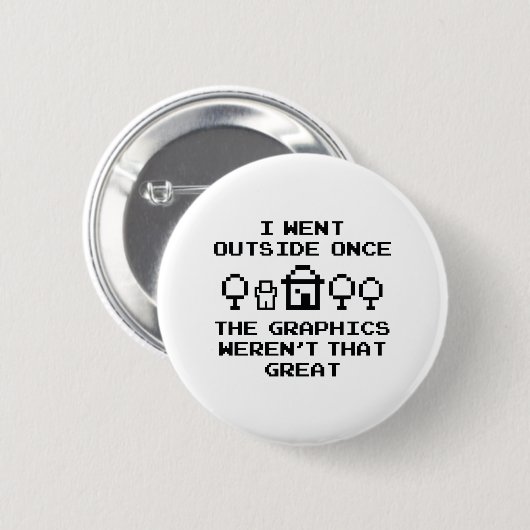 Ich ging einmal draußen button (Vorne & Hinten)