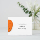 Ich ging einmal draußen. Funny Gamer Quote Spaß Jo Postkarte (Stehend Vorderseite)