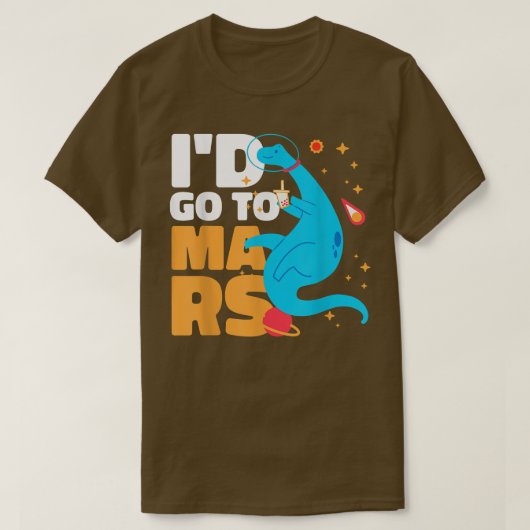 Ich ging mit einem Dinosaurier in Mars T-Shirt (Design vorne)