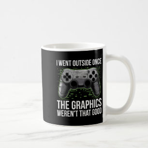 Ich ging nach draußen, als die Grafik so gut war Kaffeetasse