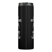 Ich ging nach draußen - Lustiger Gamer Thermosbecher (Rückseite)