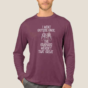 Ich ging nach draußen - Lustiger Gamer Tri-Blend Shirt