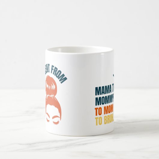 Ich ging von Mama zu Mama zu Mutter zu Bruh Kaffeetasse (Mittel)