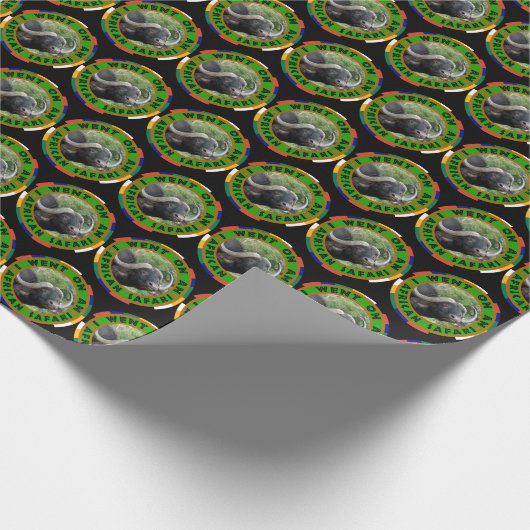 Ich ging zu Safari Buffalo Grass Geschenkpapier (Ecke)