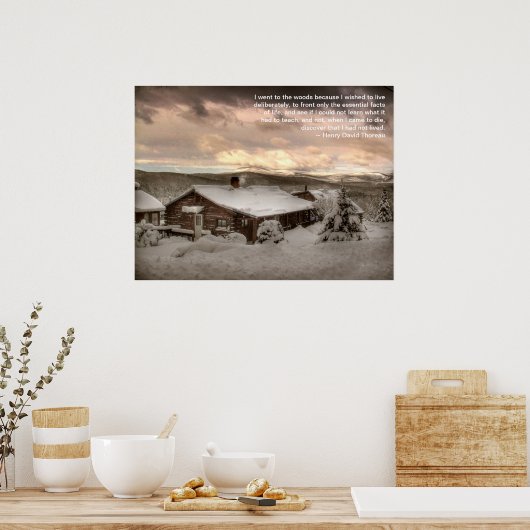 Ich ging zum Waldposter Poster (Küche)