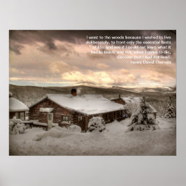 Ich ging zum Waldposter Poster