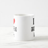 ICH ❤️ GINGERBREAD MÄNNER I LIEBE GINGERBREAD MÄNN KAFFEETASSE (Mittel)