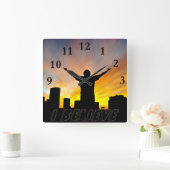 Ich glaube, 2_ quadratische wanduhr (Zuhause)