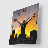 Ich glaube, 2_ quadratische wanduhr (Winkel)