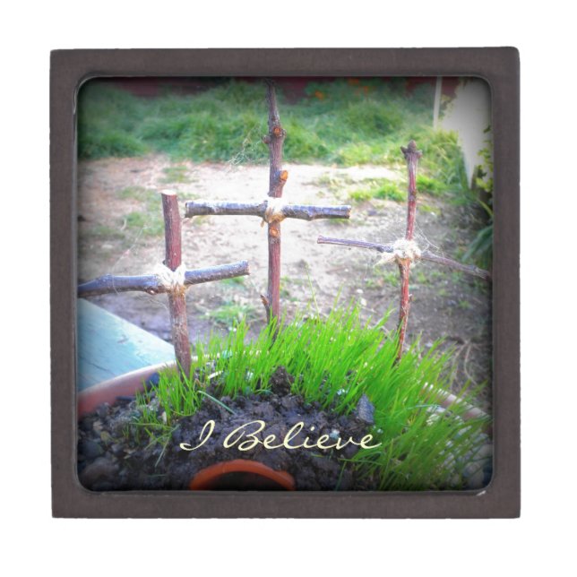 "Ich glaube" 3 Kreuzen Schachtel (Vorderseite)