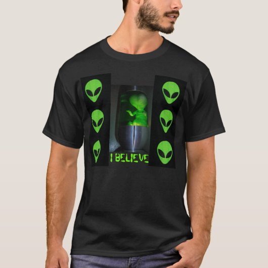 ICH GLAUBE, ALIEN BABY T-Shirt (Vorderseite)