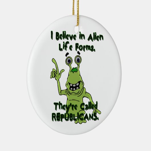 Ich glaube an alien-Lebensformen, Keramik Ornament (Rechts)