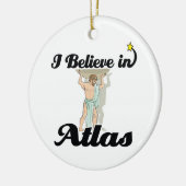 Ich glaube an Atlas Keramik Ornament (Links)