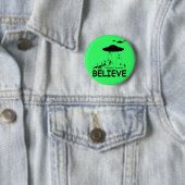 Ich glaube an Außerirdischen Button (Beispiel)