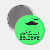 Ich glaube an Außerirdischen Magnet (Vorderseite/Rückseite)