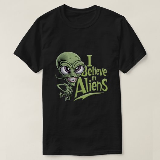 Ich glaube an Außerirdischen T-Shirt (Design vorne)
