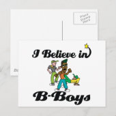 Ich glaube an B-Boys Postkarte (Vorne/Hinten)