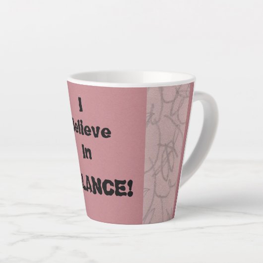 Ich glaube an Balance! Milchtasse (Rechte Ecke)