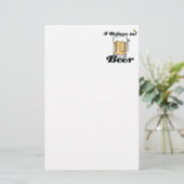 Ich glaube an Bier Briefpapier (Stehend Vorderseite)