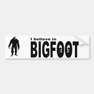 Ich glaube an BIGFOOT Autoaufkleber