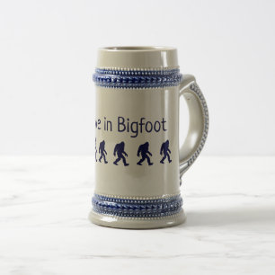 Ich glaube an Bigfoot Beer Stein Bierglas