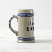 Ich glaube an Bigfoot Beer Stein Bierglas (Links)