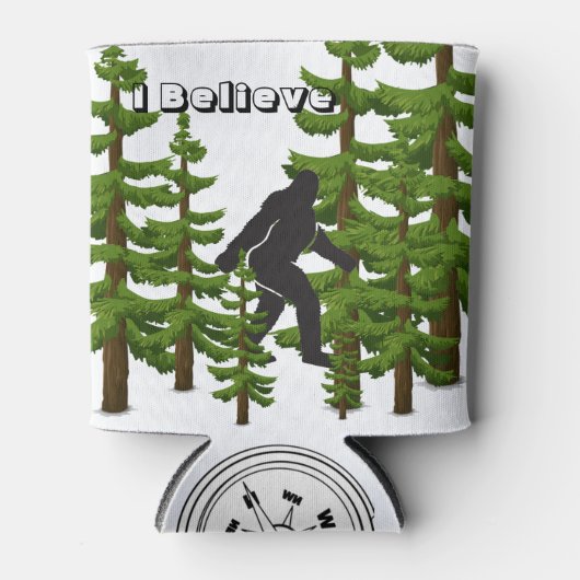 Ich glaube an Bigfoot Can Cooler Dosenkühler (Vorderseite)