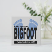 Ich glaube an Bigfoot Einladung (Stehend Vorderseite)
