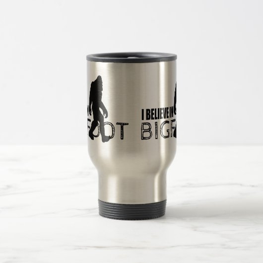 Ich glaube an Bigfoot lustiges Sasquatch Reisebecher (Mittel)
