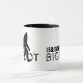 Ich glaube an Bigfoot lustiges Sasquatch Tasse (Zentrum)