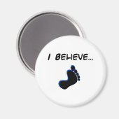 Ich glaube an Bigfoot Magnet (Vorderseite/Rückseite)