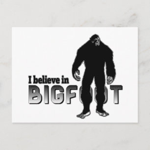 Ich glaube an BIGFOOT Postkarte