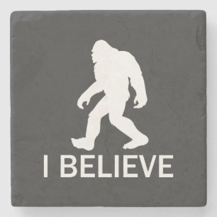 Ich glaube an Bigfoot Steinuntersetzer