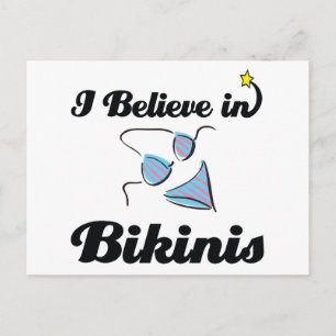 Ich glaube an Bikinis Postkarte