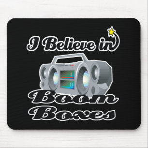 Ich glaube an Boom-Boxen Mousepad