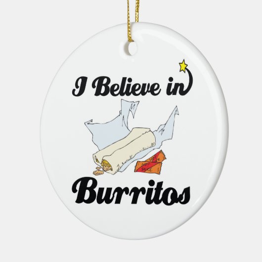 Ich glaube an Burritos Keramikornament (Links)