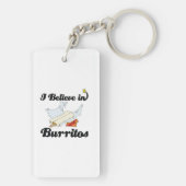 Ich glaube an Burritos Schlüsselanhänger (Rückseite)