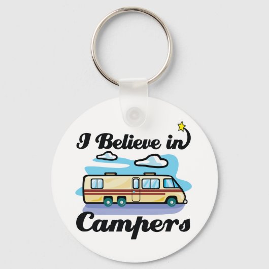 Ich glaube an Camper Schlüsselanhänger (Vorderseite)