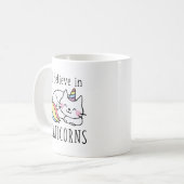 Ich glaube an Caticorns Kaffeetasse (Vorderseite Links)