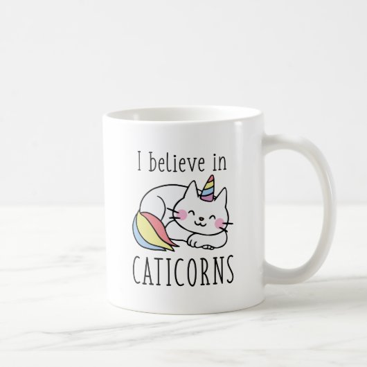 Ich glaube an Caticorns Kaffeetasse (Rechts)