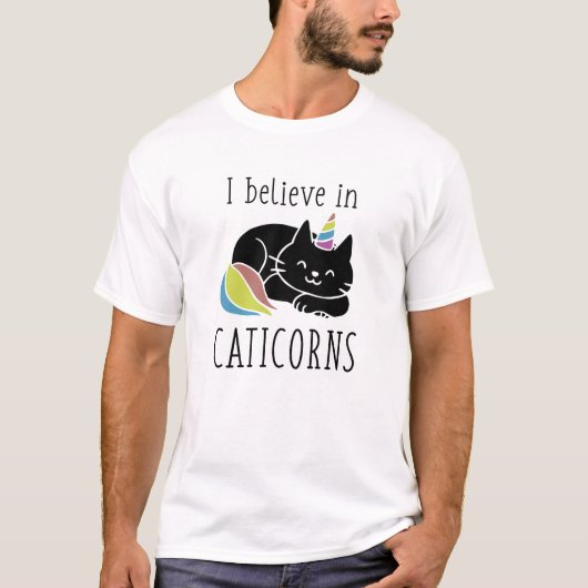 Ich glaube an Caticorns T-Shirt (Vorderseite)