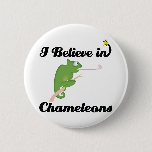 Ich glaube an Chamäleons Button (Vorderseite)