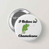 Ich glaube an Chamäleons Button (Vorne & Hinten)
