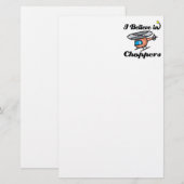 Ich glaube an Chopper Briefpapier (Vorne/Hinten)