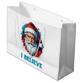 Ich glaube an das Design des Santa Claus Graffiti. Große Geschenktüte (Vorderseite Schrägansicht)
