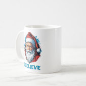 Ich glaube an das Design des Santa Claus Graffiti. Kaffeetasse (Vorderseite Links)