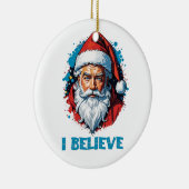 Ich glaube an das Design des Santa Claus Graffiti. Keramik Ornament (Rechts)