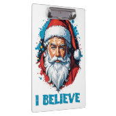 Ich glaube an das Design des Santa Claus Graffiti. Klemmbrett (Rechts)