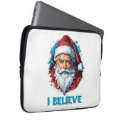 Ich glaube an das Design des Santa Claus Graffiti. Laptopschutzhülle (Vorne Rechts)