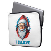 Ich glaube an das Design des Santa Claus Graffiti. Laptopschutzhülle (Vorderseite Links)
